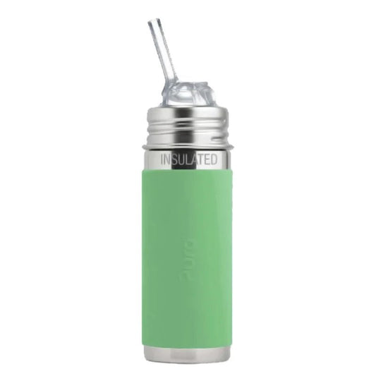 PURA KIKI - Insulated 260mL Straw Bottle - Stainless Steel with Sleeve - 3 COLOURS - Pura - 1 - Baby & Kids - ThePharmacy