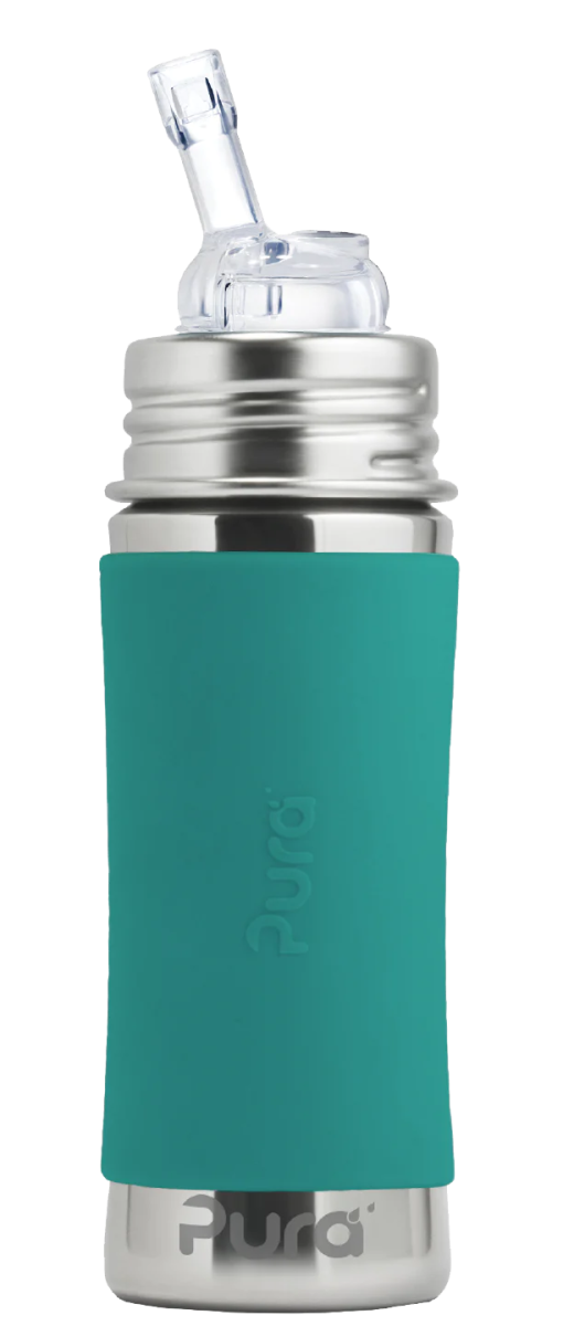 PURA KIKI - Insulated 260mL Straw Bottle - Stainless Steel with Sleeve - 3 COLOURS - Pura - 8 - Baby & Kids - ThePharmacy