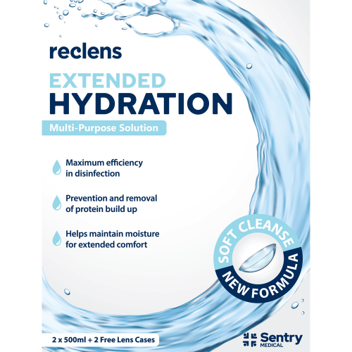 Reclens Extended Hydration Multipurpose Solution 2 X 500ml - Reclens - 1 - Health - ThePharmacy