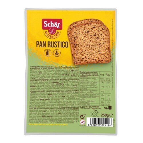 Schar Pan Rustico Multigrain Bread 250 x 8 (Gluten Free) - Dr Schar - 1 - More - ThePharmacy
