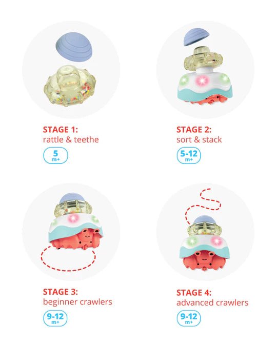 SKIP HOP - Crab 4 - in - 1 Crawl Toy - Skip Hop - 3 - Baby & Kids - ThePharmacy