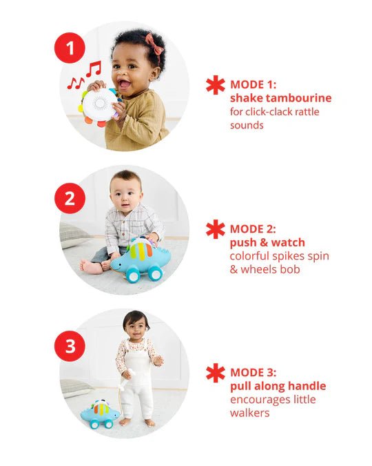 SKIP HOP - Explore & More Dinosaur 3 - in - 1 Musical Pull Toy - ThePharmacy - 3 - ThePharmacy