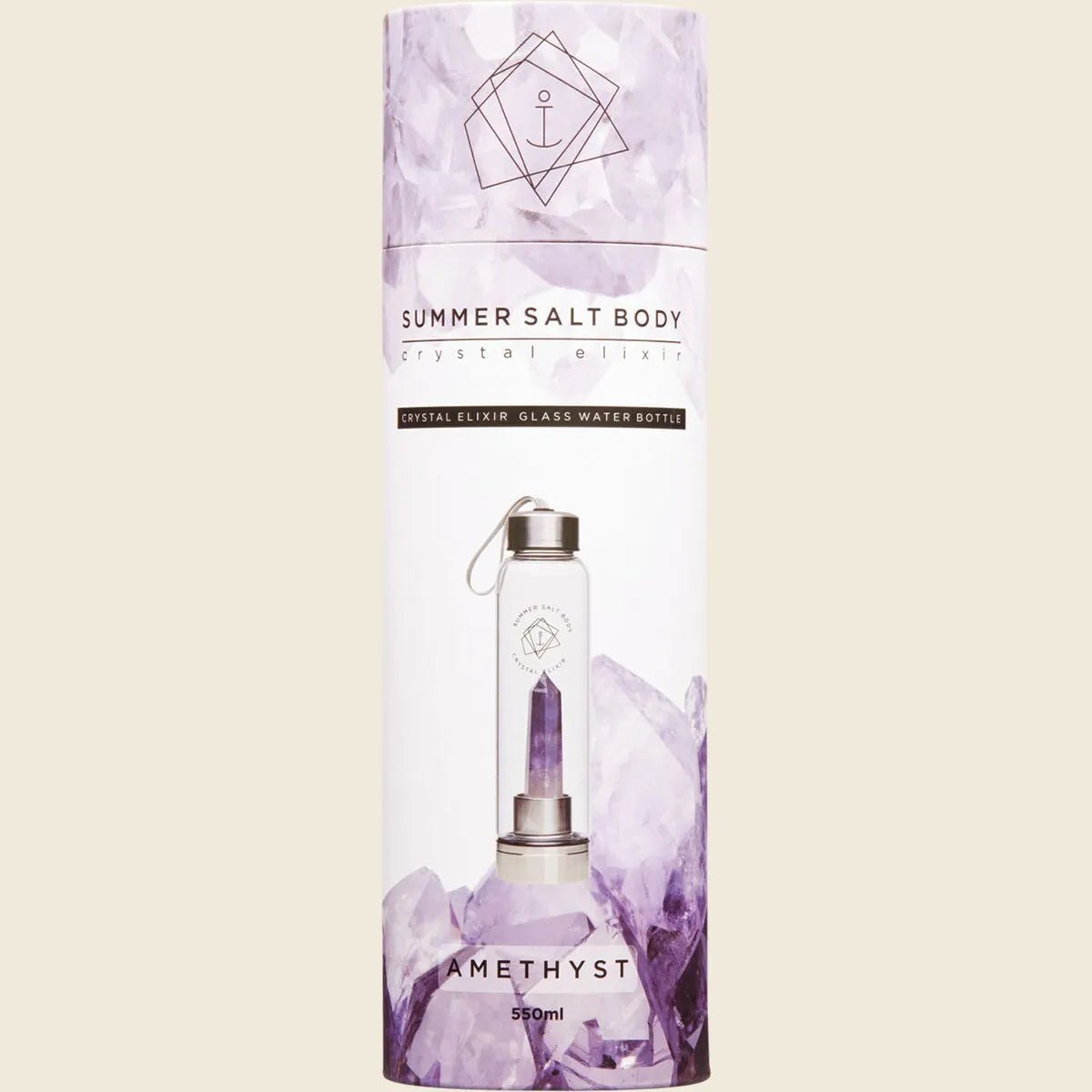 Summer Salt Body Crystal Infused Glass Water Bottle 550ml - Summer Salt Body - 3 - Health - ThePharmacy