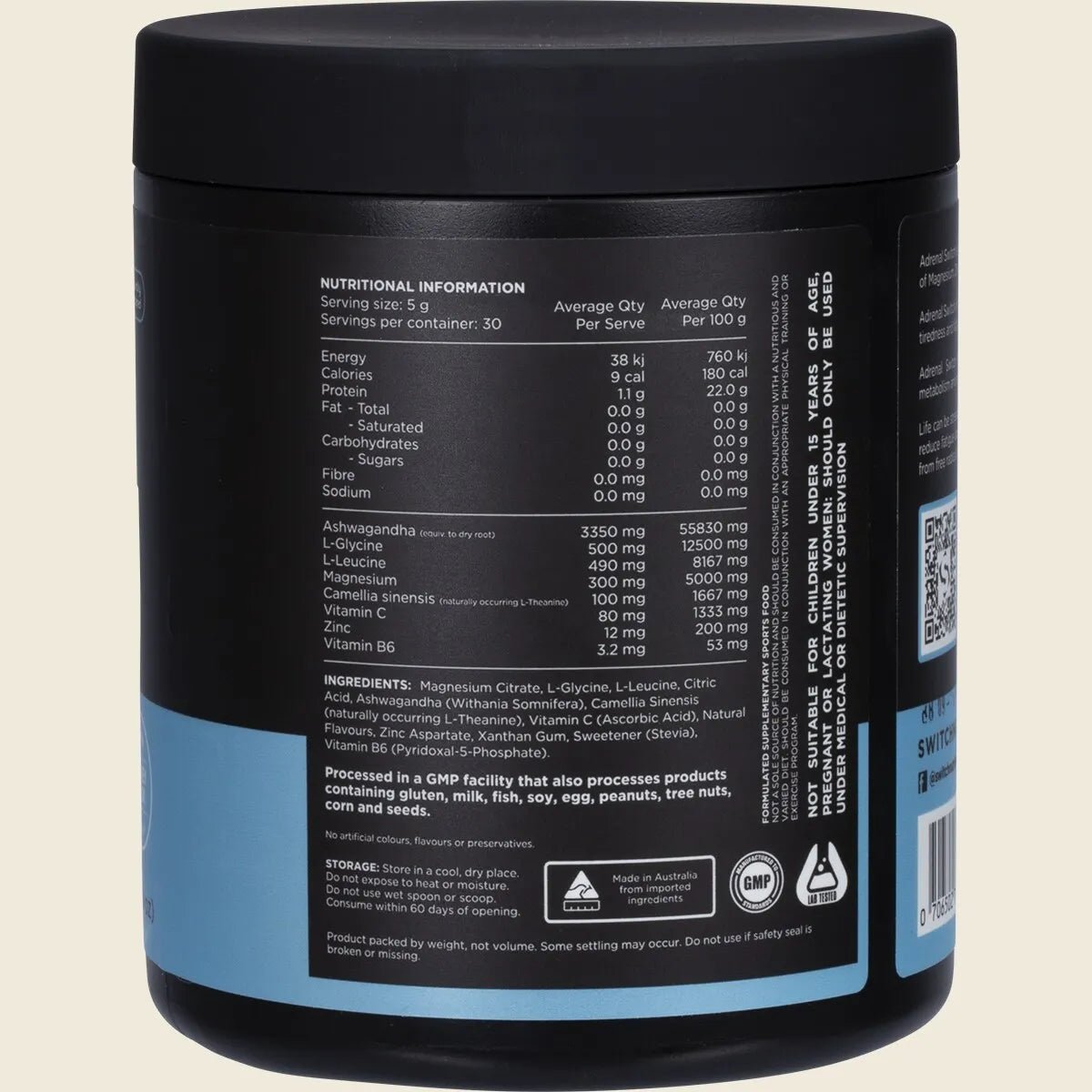 Switch Nutrition Adrenal Magnesium Support Powder 150g - Switch - 7 - Health - ThePharmacy