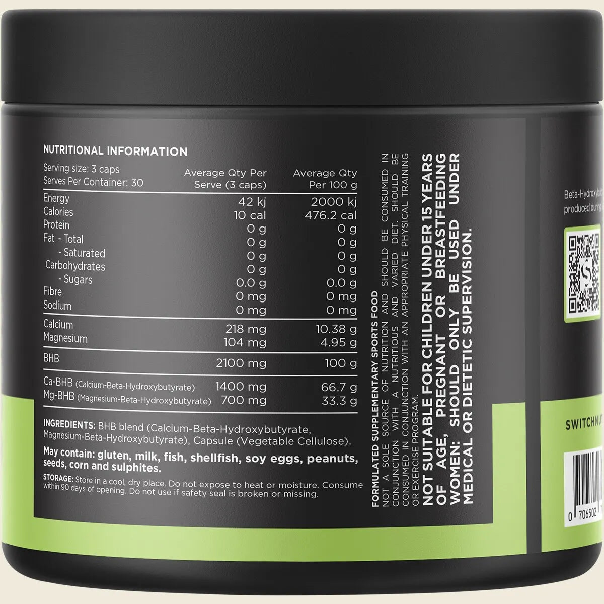 Switch Nutrition BHB Beta - Hydroxybutyrate 90 Caps - Switch - 2 - Health - ThePharmacy
