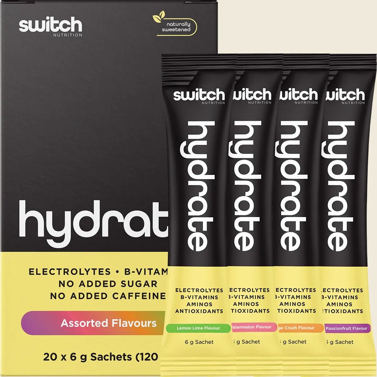 Switch Nutrition Hydrate Electrolytes – No Added Sugar (20 x 6g Sachets) - Switch - 9 - Health - ThePharmacy
