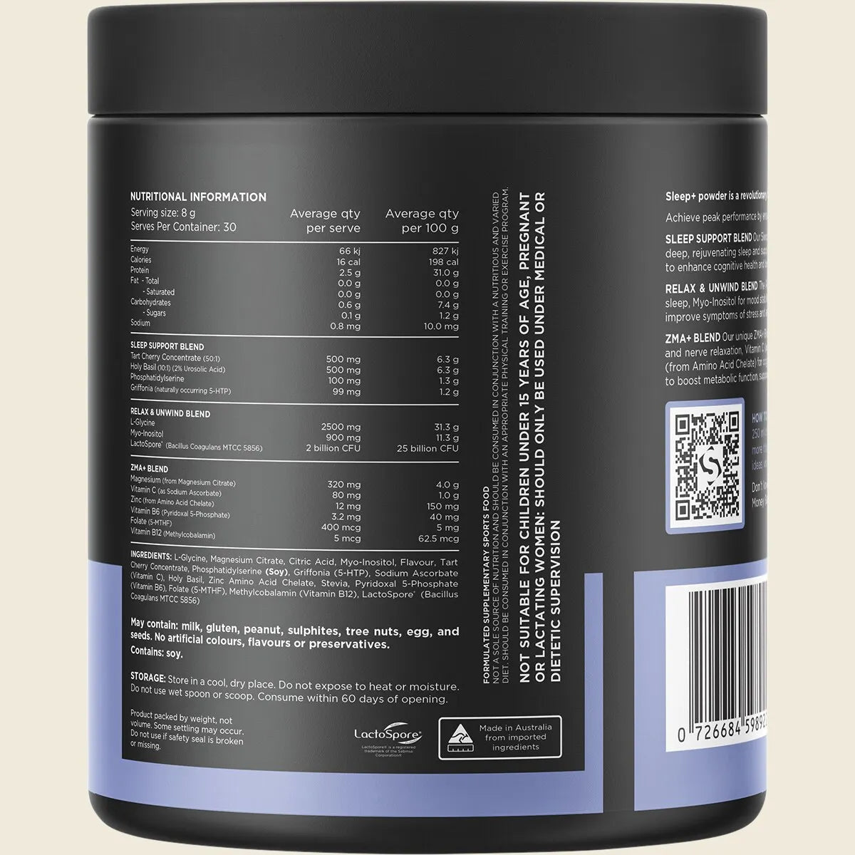 Switch Nutrition Sleep + Magnesium 240g Tub - Switch - 8 - Health - ThePharmacy