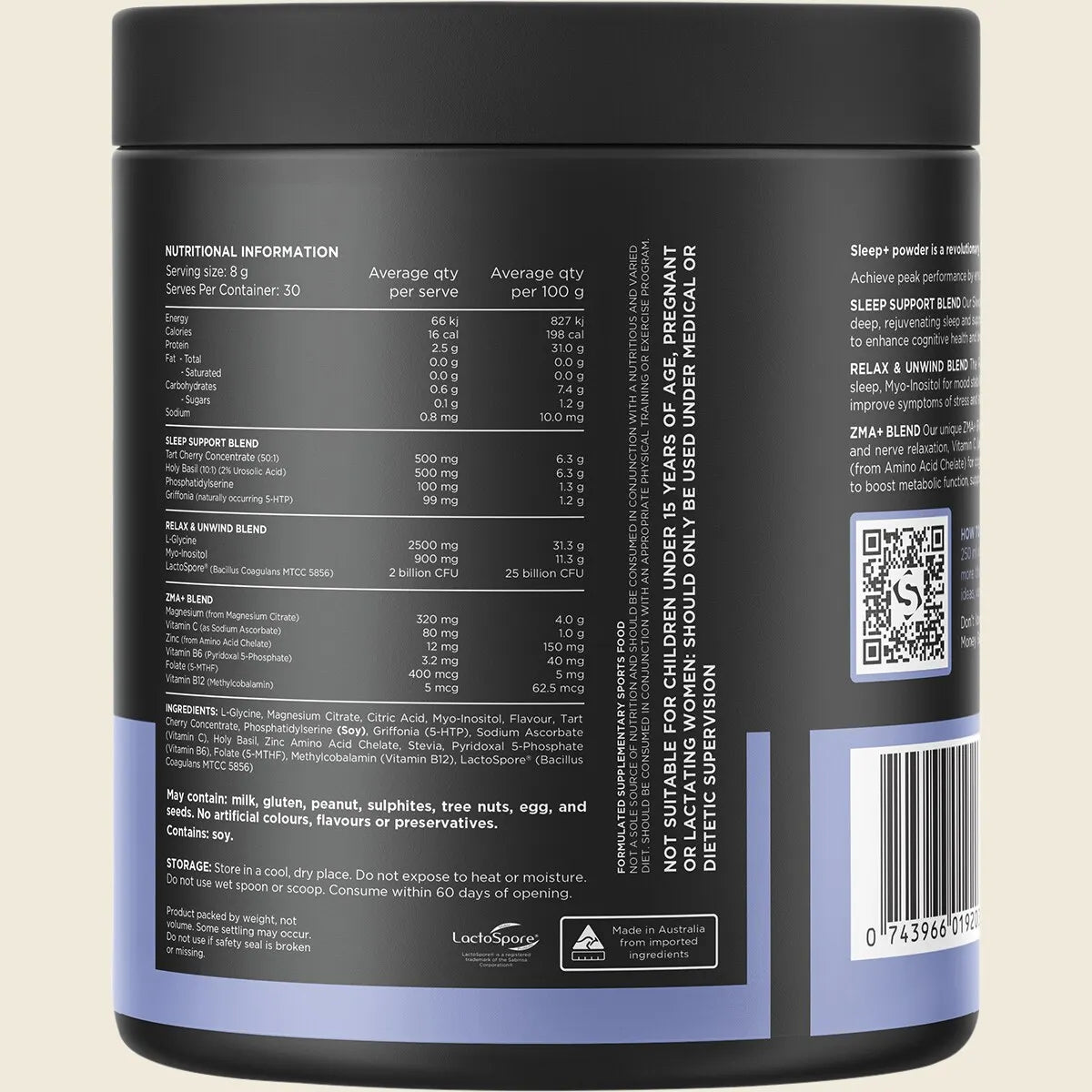 Switch Nutrition Sleep + Magnesium 240g Tub - Switch - 9 - Health - ThePharmacy