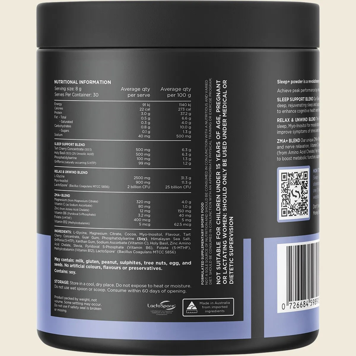 Switch Nutrition Sleep + Magnesium 240g Tub - Switch - 6 - Health - ThePharmacy
