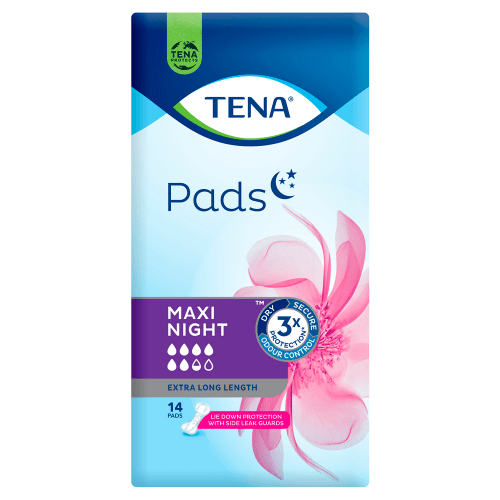 TENA - Maxi Night Pads | 14 Pads x 3 (42 Pads) - Extra Long - TENA - 1 - Health - ThePharmacy