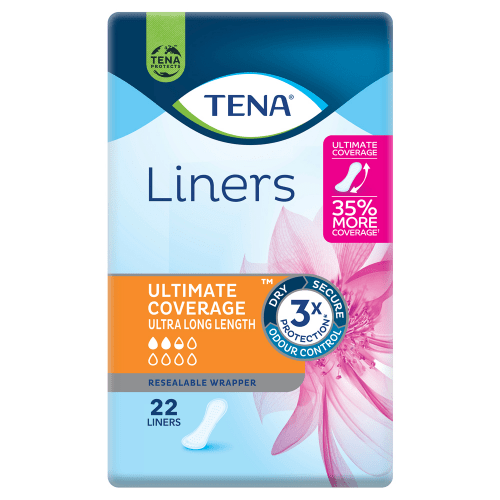 TENA - Ultimate Coverage Liners | Ultra Length 22 Liners - 6 Pack (132 Liners) - TENA - 1 - Health - ThePharmacy