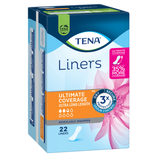 TENA - Ultimate Coverage Liners | Ultra Length 22 Liners - 6 Pack (132 Liners) - TENA - 2 - Health - ThePharmacy