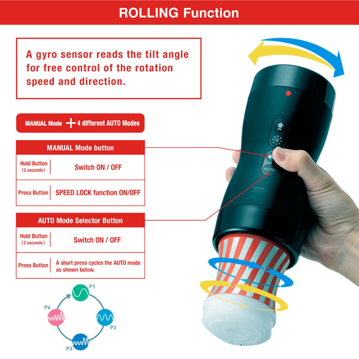 Tenga Vacuum Gyro Roller Set - Tenga - 3 - Sexual Health - ThePharmacy