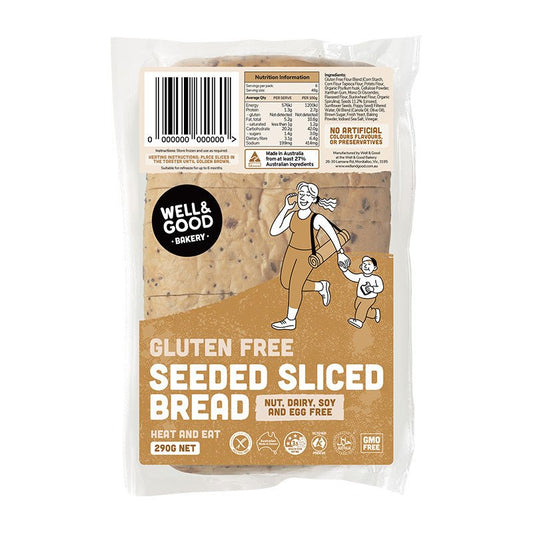 WELL & GOOD - Gluten Free Sliced Seeded Bread 290g | 8 Pack - WELL & GOOD - 1 - Diet & Fitness - ThePharmacy