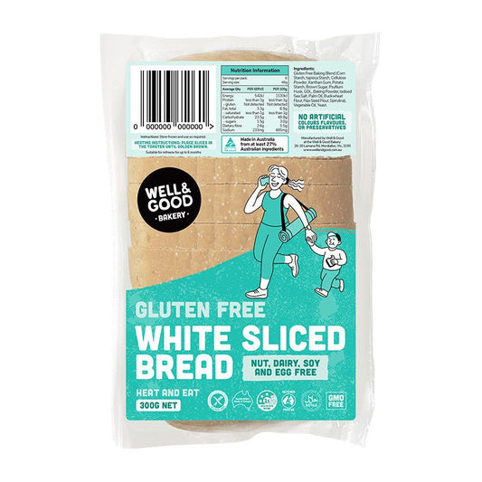 WELL & GOOD - Gluten Free Sliced White Bread 300g | 8 Pack - WELL & GOOD - 1 - Diet & Fitness - ThePharmacy