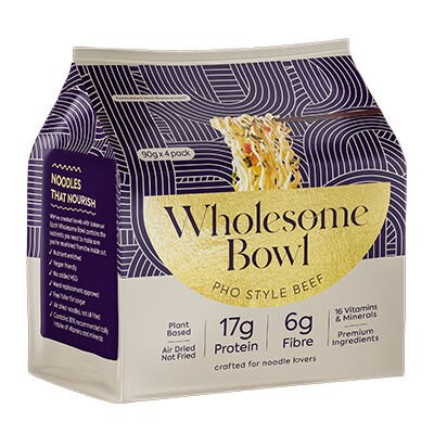 WHOLESOME BOWL - Noodle Pack 4x90g | 6 Pack - 3 OPTIONS - WHOLESOME BOWL - 2 - Diet & Fitness - ThePharmacy