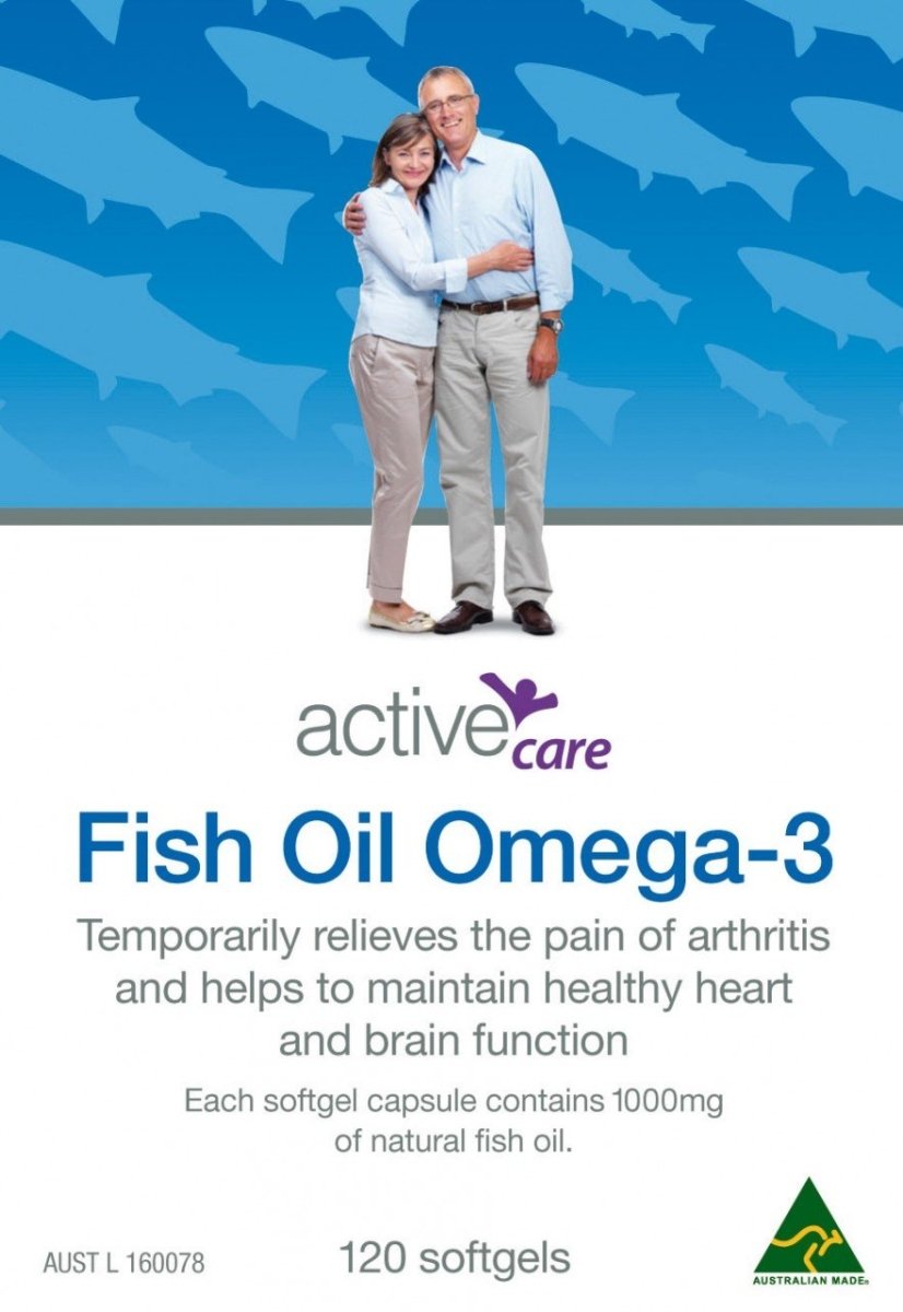 Active Care Omega 3 Fish Oil 1000 mg 120 Capsules - Active Care - 1 - Vitamins - ThePharmacy