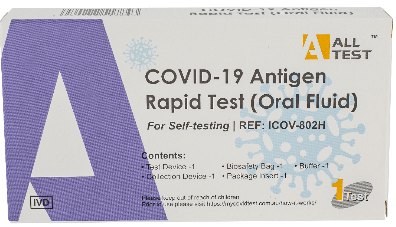 AllTest COVID - 19 Oral (Saliva) Rapid Antigen Home Test Kit - 1 Kit - AllTest - 1 - Health - ThePharmacy