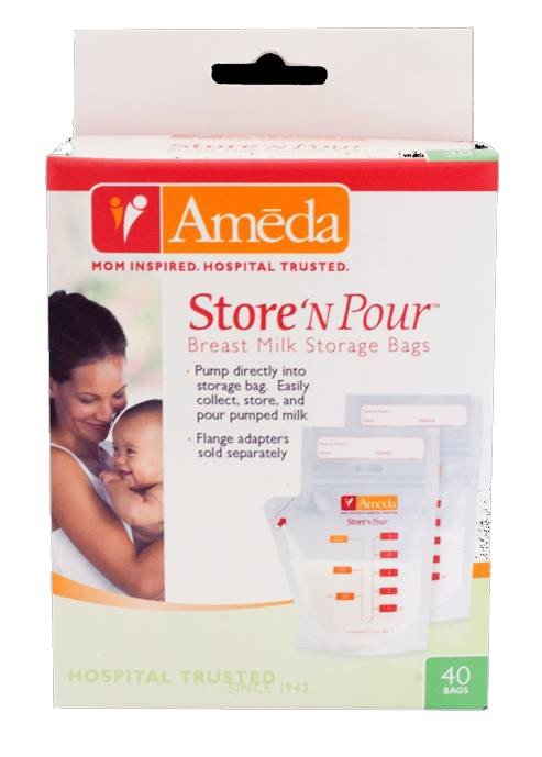 Ameda Store "N" Pour Breast Milk Storage Bags 40 Pack - Ameda - 1 - Baby & Kids - ThePharmacy