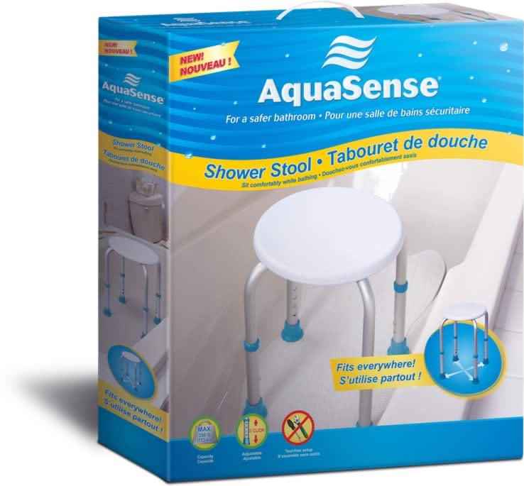 Aquasense Adjustable Shower Stool - Aquasense - 2 - Health - ThePharmacy