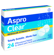 Aspro Clear 300mg 24 Tablets - Aspro - 1 - Health - ThePharmacy