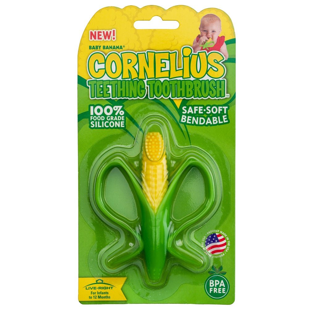 Baby Banana Cornelius Teething Toothbrush - Baby Tooth Land - 2 - Health - ThePharmacy