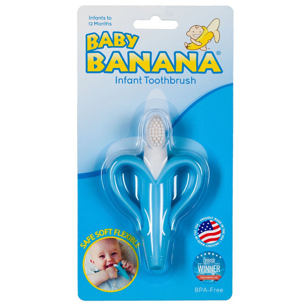 Baby Banana Infant & Toddler Toothbrush in One - Blue - Baby Tooth Land - 2 - Baby & Kids - ThePharmacy