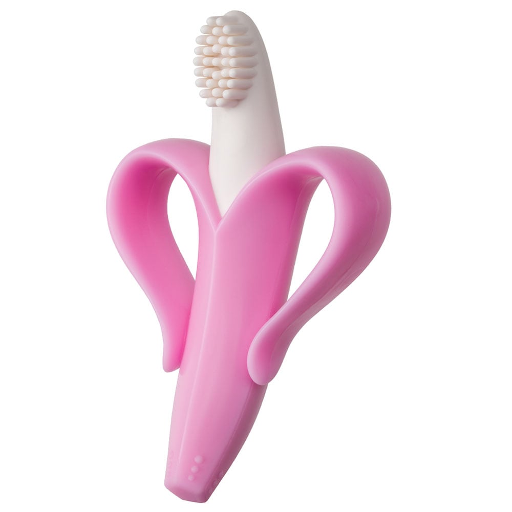 Baby Banana Infant & Toddler Toothbrush in One - Pink - Baby Tooth Land - 1 - Baby & Kids - ThePharmacy