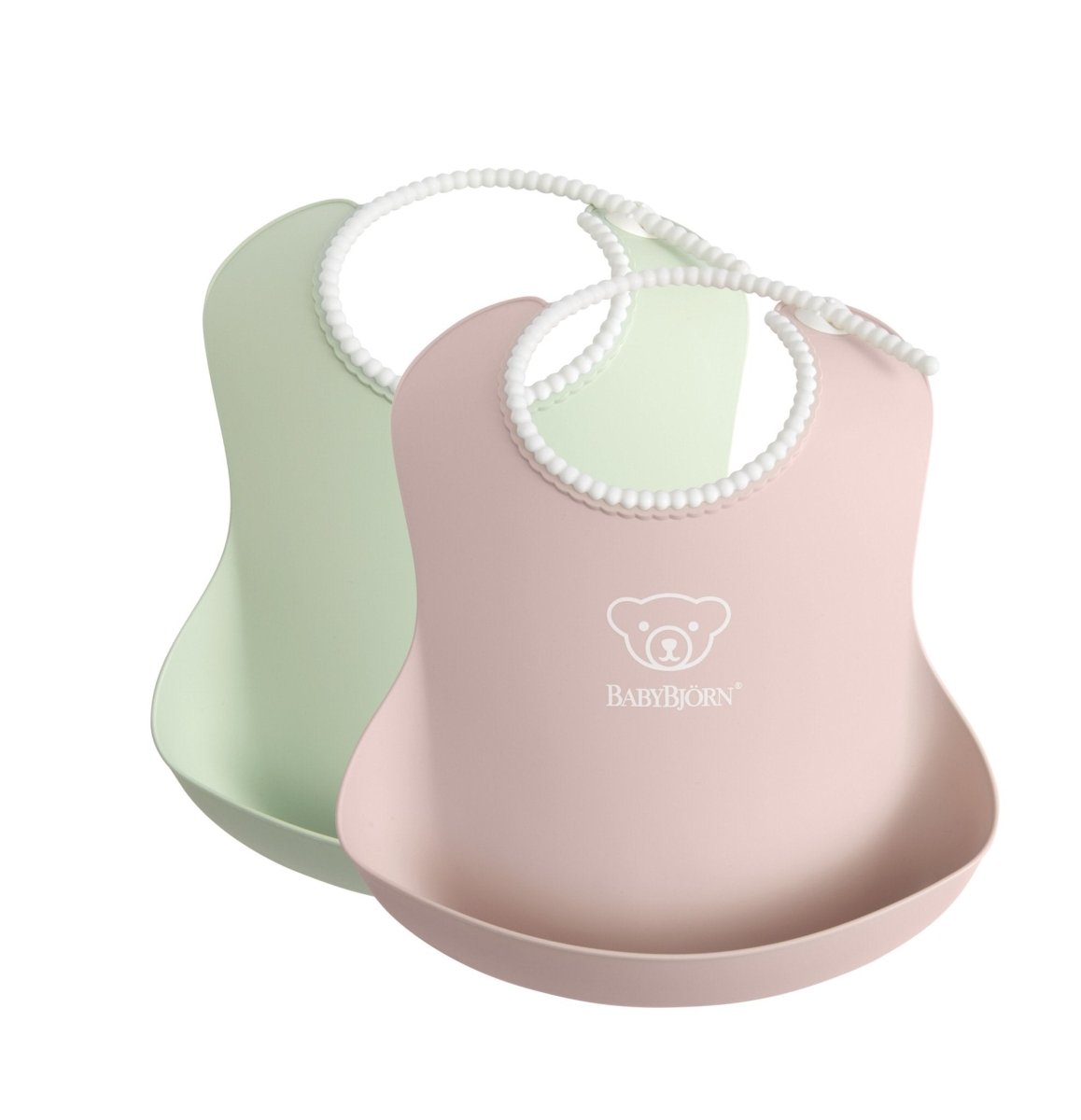 BabyBjorn Baby Bib - Powder Green & Pink (2 pack) - BabyBjorn - 1 - Baby & Kids - ThePharmacy