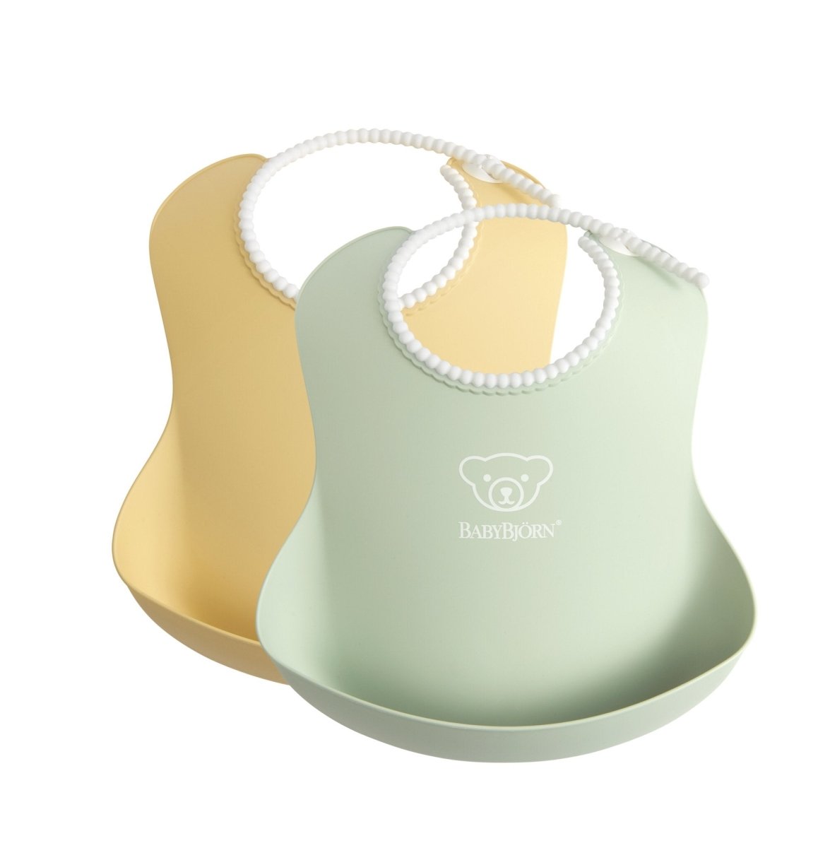 BabyBjorn Baby Bib - Powder Yellow & Green (2 pack) - BabyBjorn - 1 - Baby & Kids - ThePharmacy