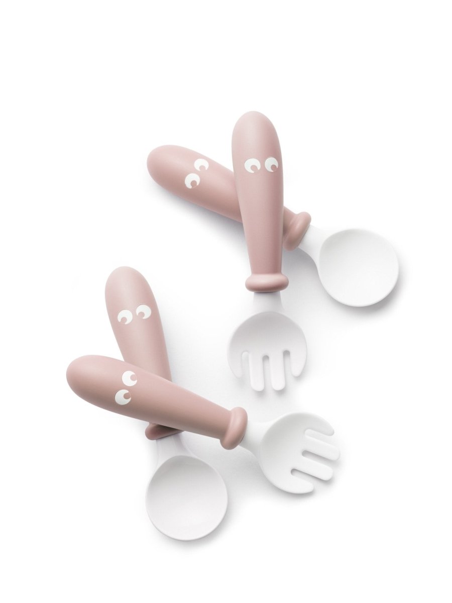 BabyBjorn Baby Spoon and Fork Set - Powder Pink (4 pack) - BabyBjorn - 1 - Baby & Kids - ThePharmacy