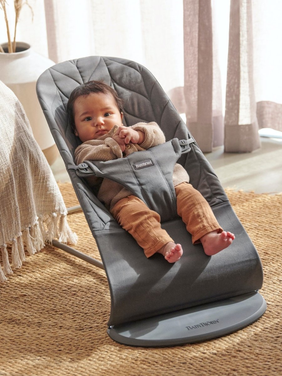 BabyBjorn Bouncer Bliss - Cotton Petal Quilt - Anthracite - BabyBjorn - 2 - Baby & Kids - ThePharmacy