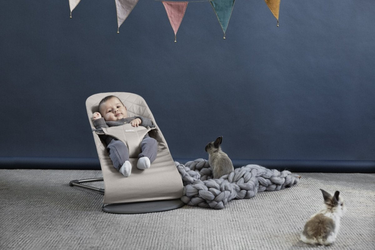 BabyBjorn Bouncer Bliss - Cotton Petal Quilt - Sand Grey - BabyBjorn - 2 - Baby & Kids - ThePharmacy