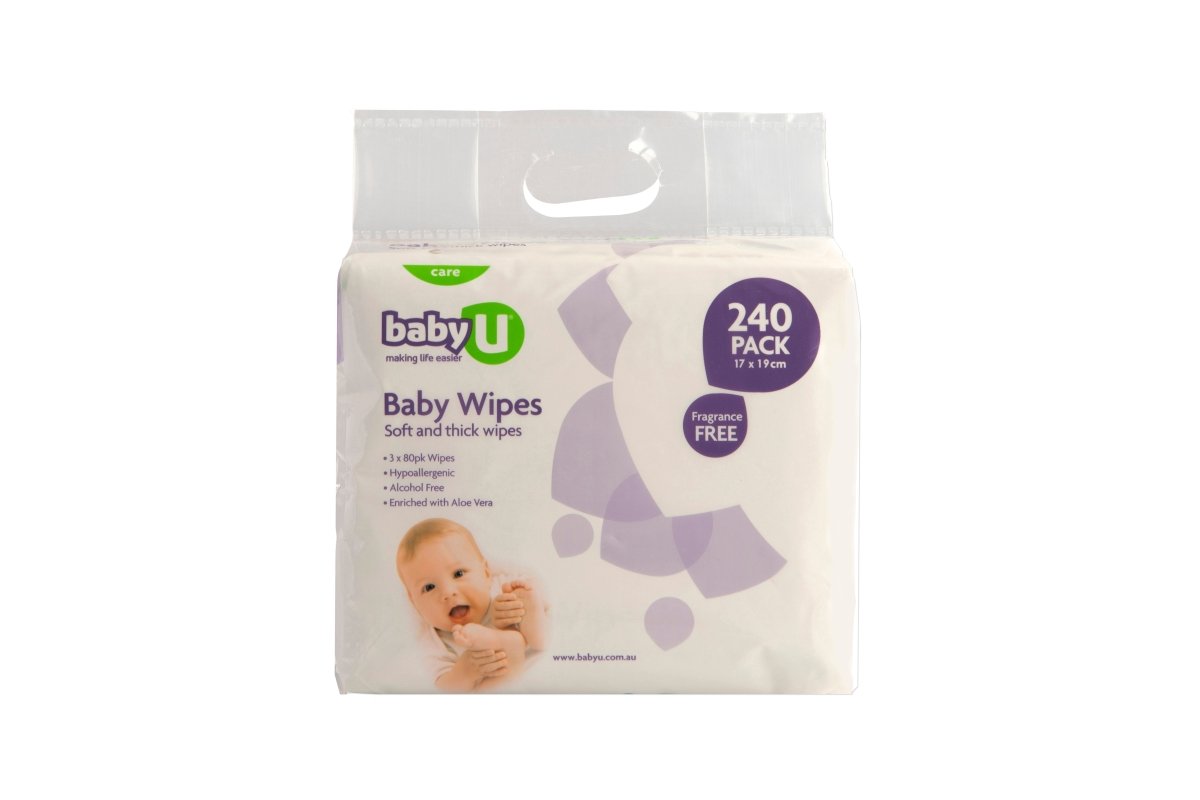 BabyU Baby Fragrance Free Wipes 240pk - Baby U - 1 - Baby & Kids - ThePharmacy