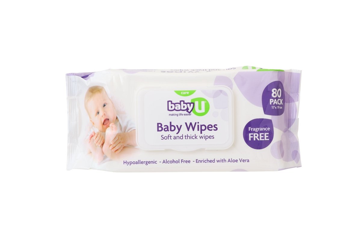 BabyU Baby Wipes Fragrance Free 80pk - Baby U - 1 - Baby & Kids - ThePharmacy