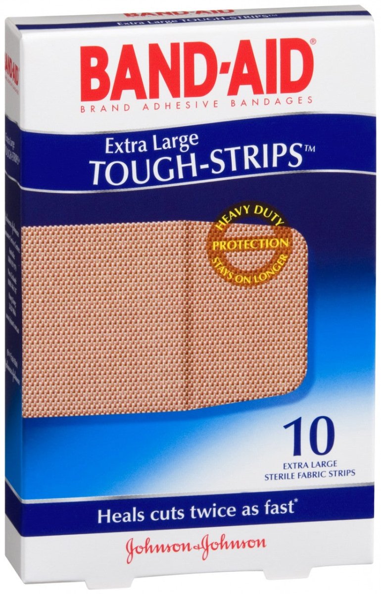 Band Aid Extra Large Tough Strips 10 Pack - Band Aid - 1 - Health - ThePharmacy