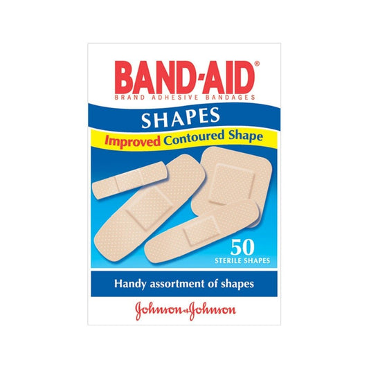Band Aid Plastic Assorted Shapes 50 - Band Aid - 1 - Health - ThePharmacy