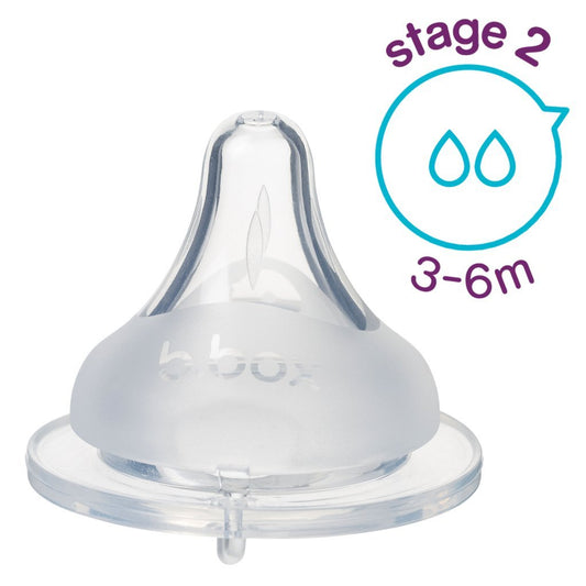 b.box Anti - Colic Teat Stage 2 3 - 6M (2 Pack) - B.Box - 1 - Baby & Kids - ThePharmacy