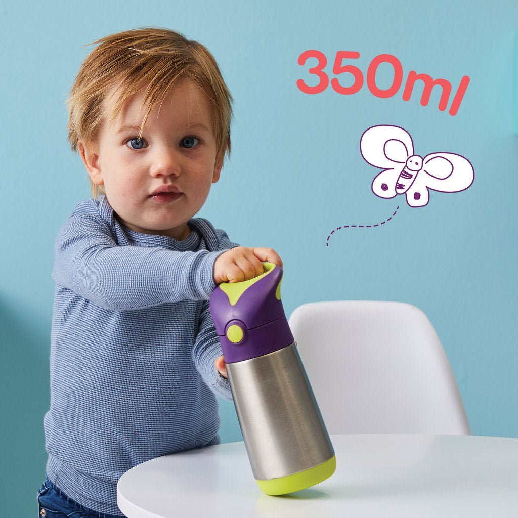 b.box Insulated Straw Drink Bottle - Blue Slate - B.Box - 5 - Baby & Kids - ThePharmacy