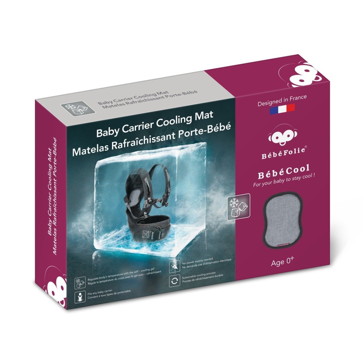 BébéCool Cooling Carrier Mat - Grey - Bebe Care - 2 - Baby & Kids - ThePharmacy