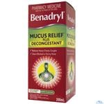 Benadryl Mucus Relief & Nasal Decongestent 100Ml - Benadryl - 1 - Prescriptions - ThePharmacy