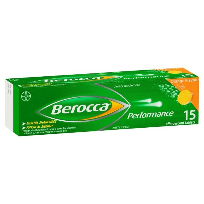 Berocca Performance Orange 15 Effervescent Tablets - Berocca - 1 - Vitamins - ThePharmacy