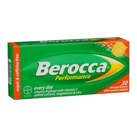 Berocca Performance Orange 30 Effervescent Tablets - Berocca - 1 - Vitamins - ThePharmacy