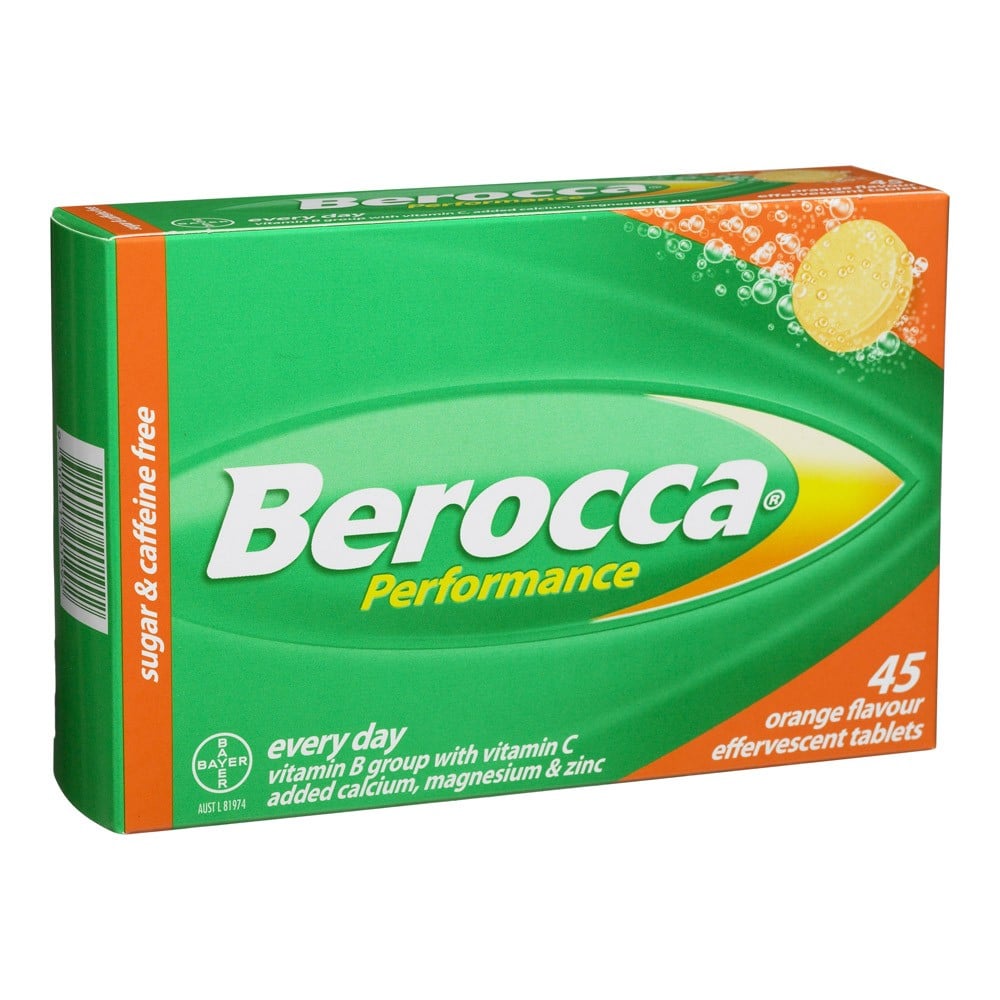 Berocca Performance Orange 45 Effervescent Tablets - Berocca - 1 - Vitamins - ThePharmacy