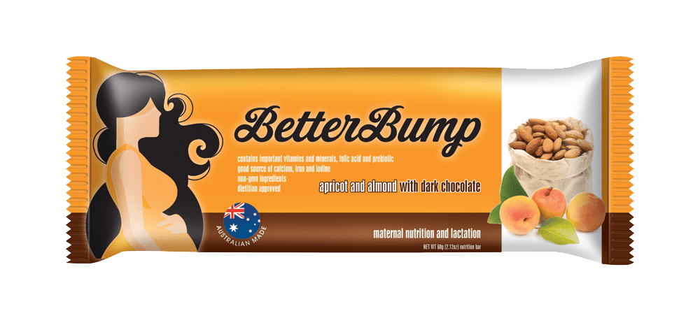 BetterBump Bar - Apricot and Almond with Dark Chocolate (12 bars/box) - BetterBump - 1 - Vitamins - ThePharmacy