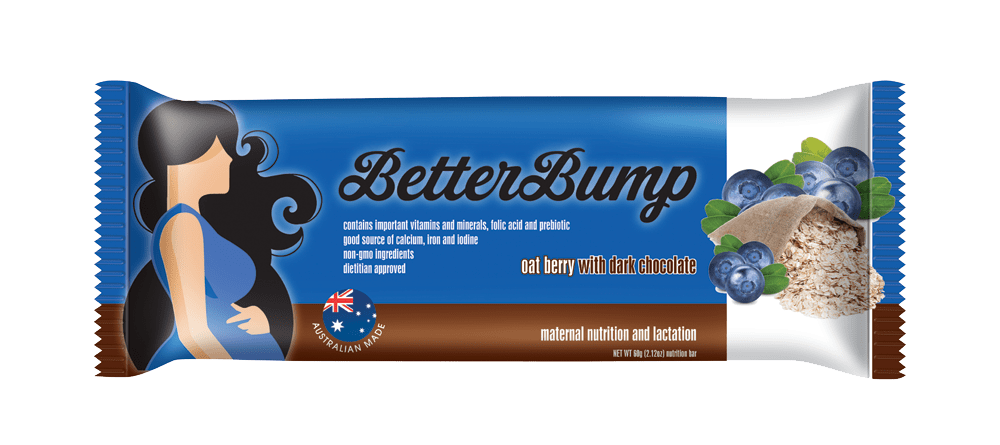 BetterBump Bar - Oat Berry with dark chocolate (12 bars/box) - BetterBump - 1 - Vitamins - ThePharmacy