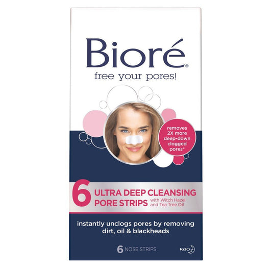 Biore Ultra Deep Cleansing Pore Strips 6 Pack - Biore - 1 - Beauty & Essentials - ThePharmacy