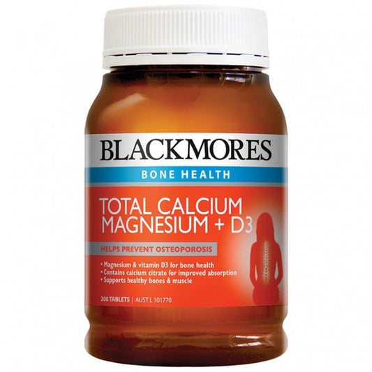 Blackmores Total Calcium + Magnesium + Vitamin D3 (200 tabs) - Blackmores - 1 - Vitamins - ThePharmacy