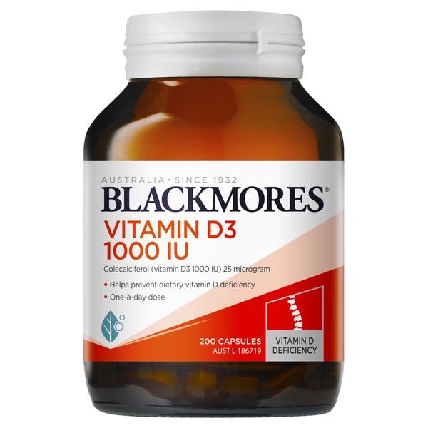 Blackmores Vitamin D3 1000IU (200 caps) - Blackmores - 1 - Vitamins - ThePharmacy