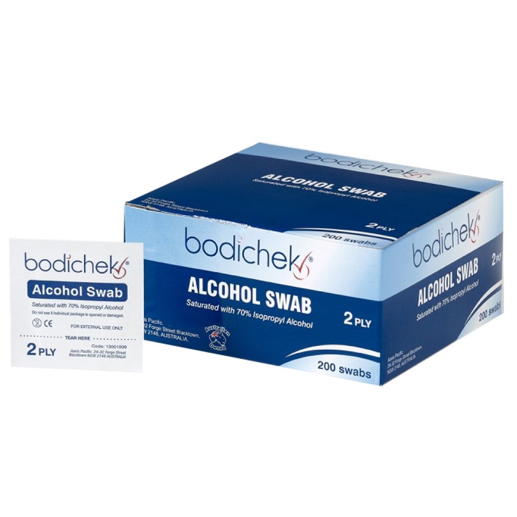 Bodichek Alcohol Swabs Box 200 - OUT OF STOCK - Bodichek - 1 - Health - ThePharmacy